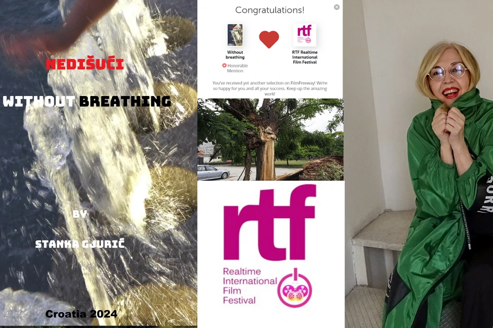 Stanka Gjurić osvojila međunarodno priznanje za film 'Nedišući' na RTF Realtime International Film Festivalu